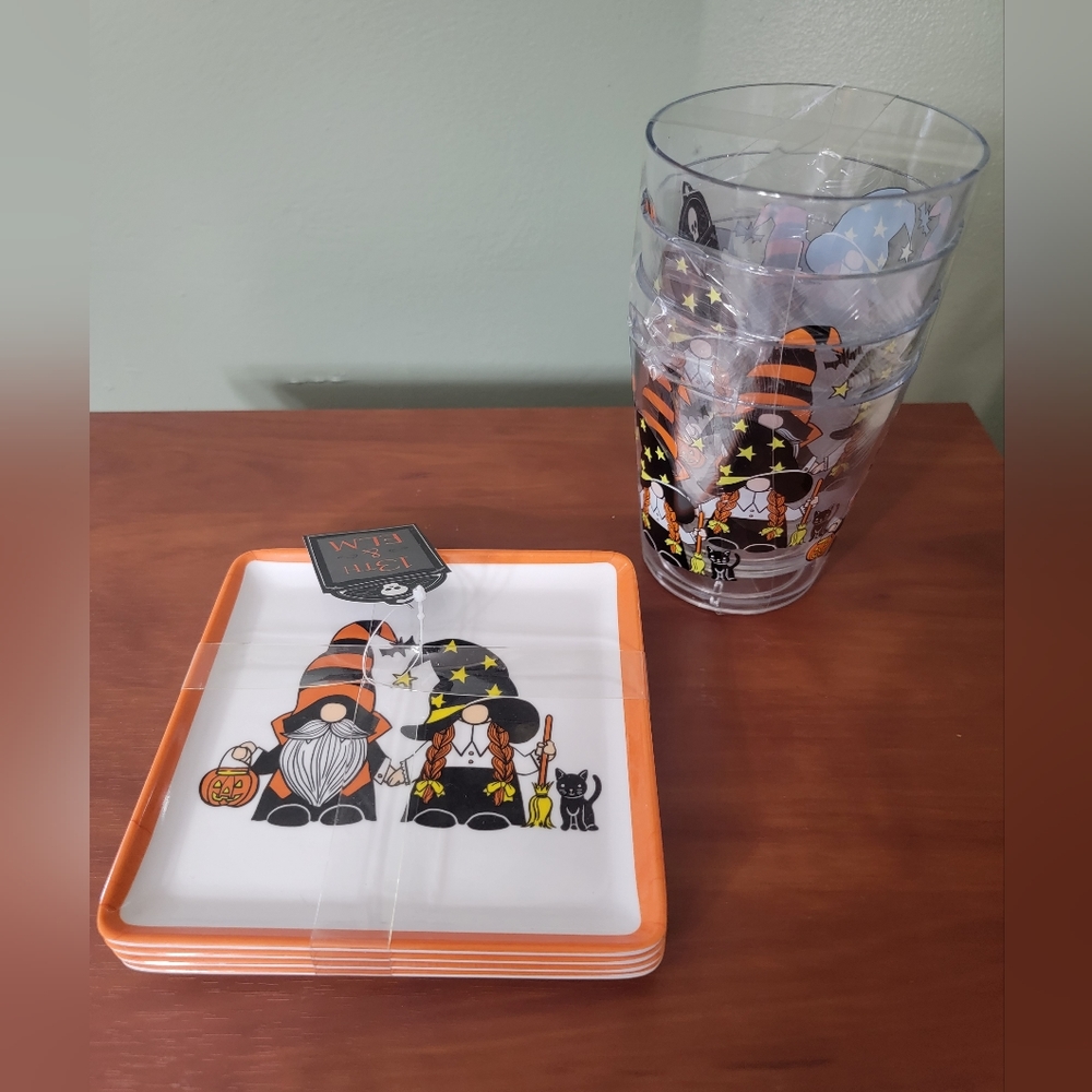 13th & Elm Halloween Gnome Snacking Set